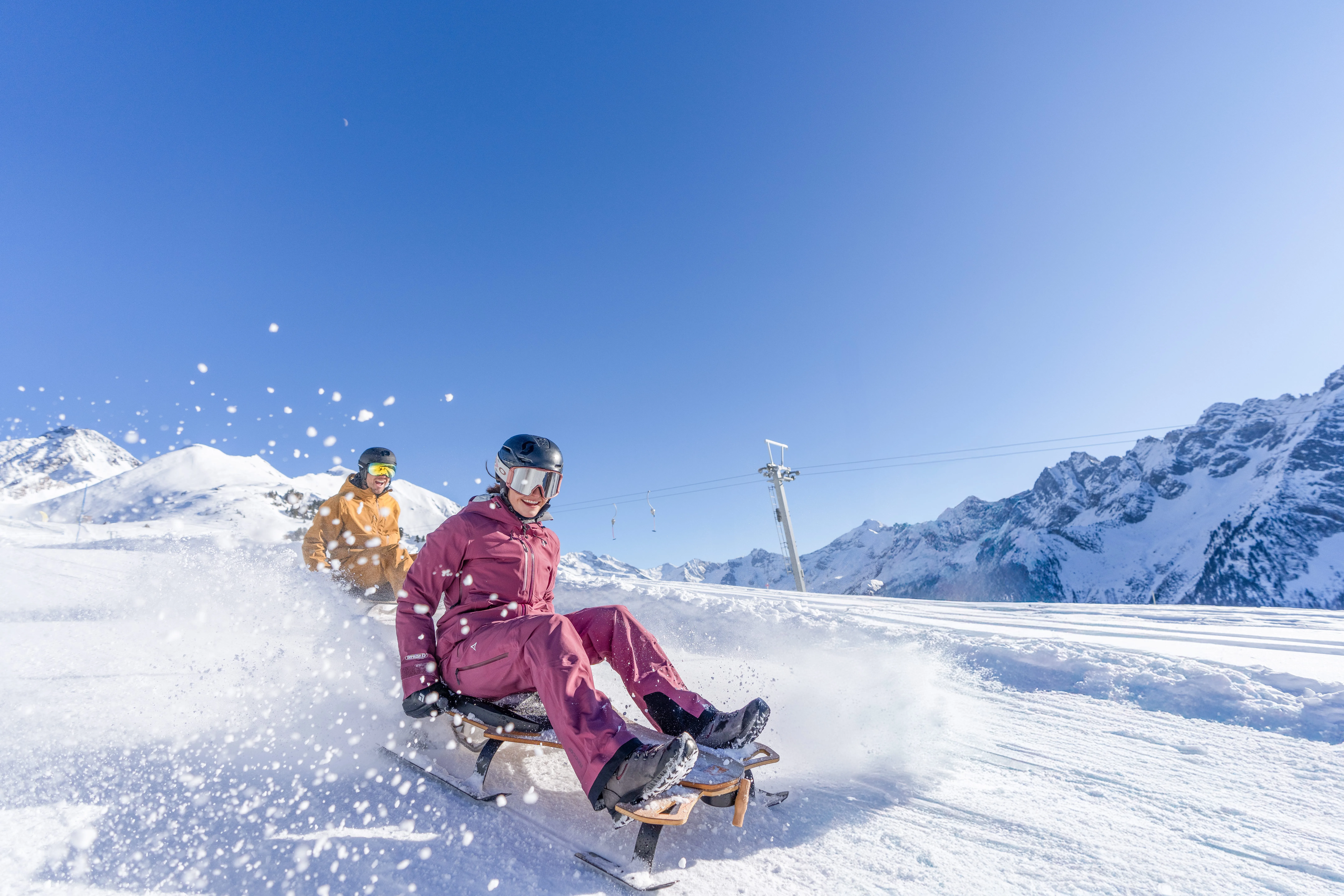 Actie en winterplezier op de rodelbaan Gerlosstein in het Zillertal